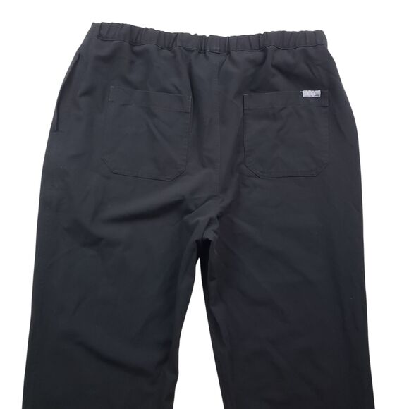 Figs Pisco Scub Pants Mens Large Black Drawstring Stretch Technical Collection - Picture 9 of 9